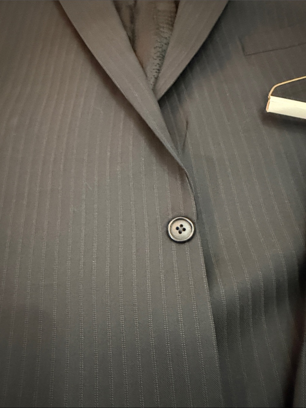 Alfani Charcoal Gray Pinstripe Men's Two-Piece Suit - Picture 3 of 9